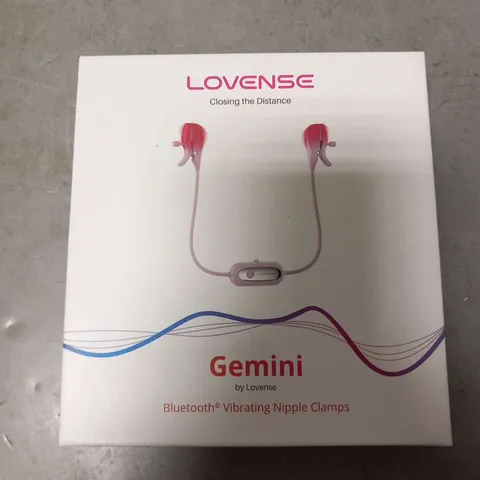 BOXED LOVENSE CLOSING THE DISTANCE GEMINI BLUETOOTH VIBRATING CLAMPS