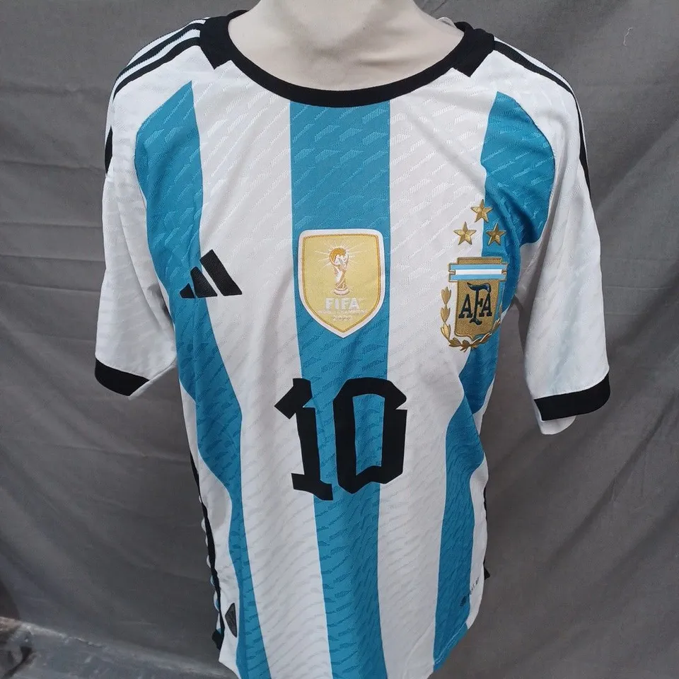 ARGENTINA FC HOME JERSEY WITH MESSI 10 SIZE S