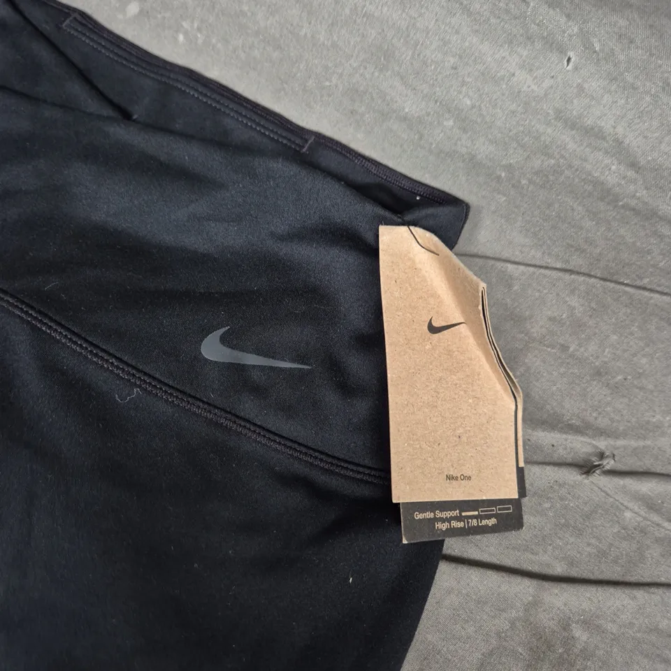 NIKE WOMEN'S ONE DRI-FIT TRAINING LEGGINGS – BLACK, SIZE M (7/8 LENGTH)