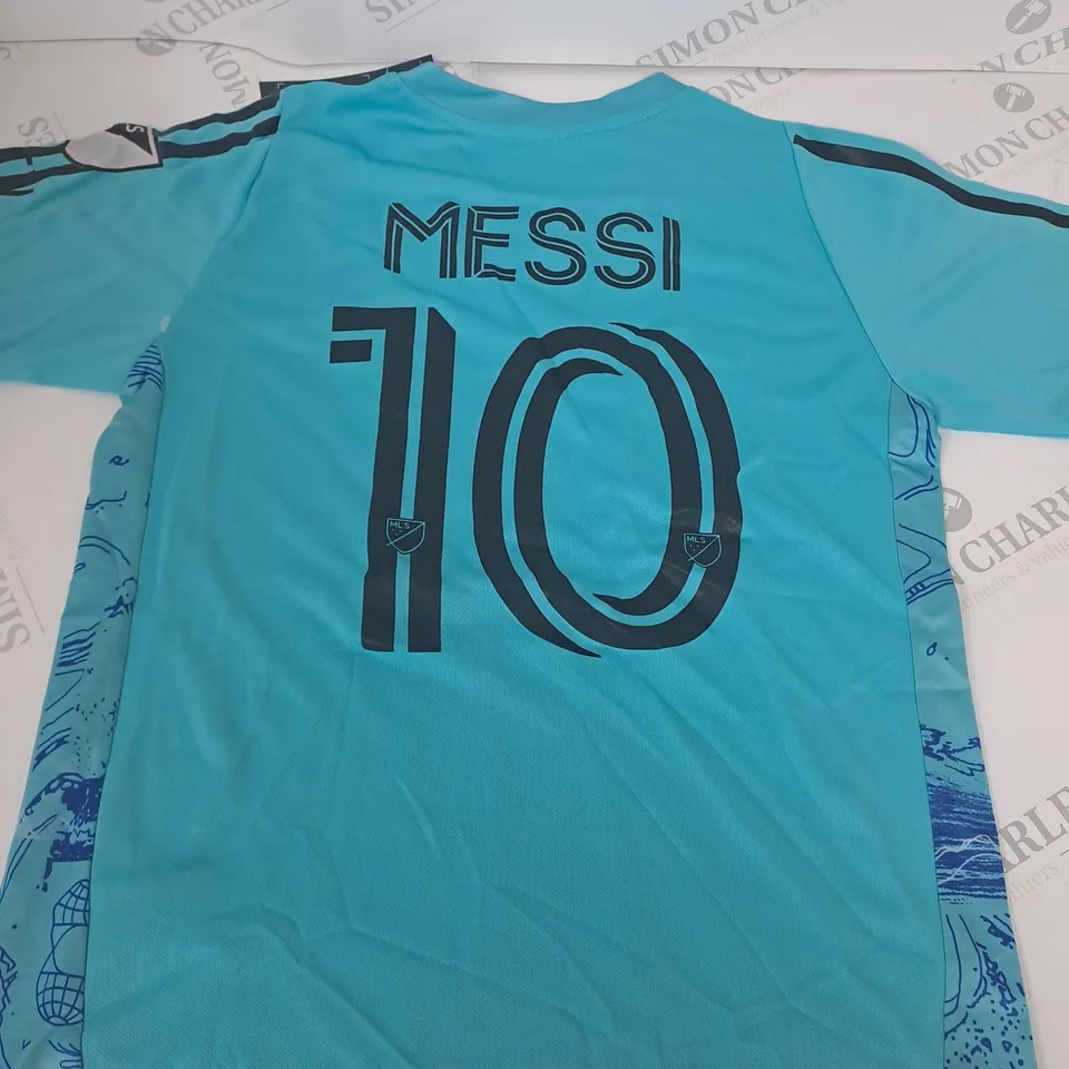 INTER MIAMI FC AWAY SHIRT WITH MESSI 10 ON THE BACK SIZE 26