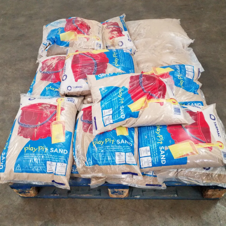 PALLET CONTAINING APPROXIMATELY 20 BAGS OF PLAY SAND