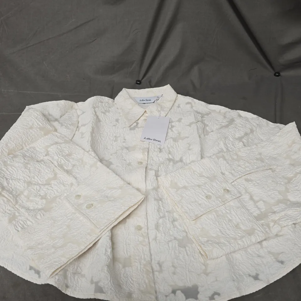 OTHER STORIES OVERSIZED CROP SHIRT SIZE 10