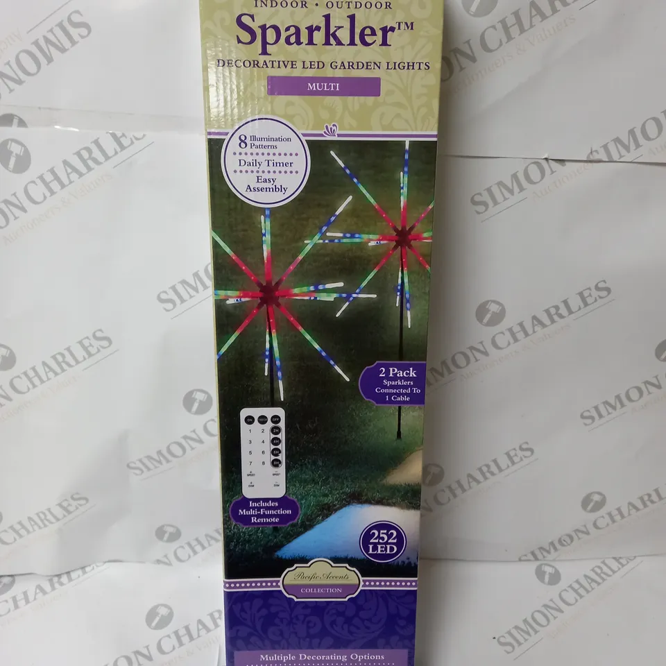 BOXED INDOOR-OUTDOOR SPARKLER DECORATIVE LED GARDEN LIGHTS 