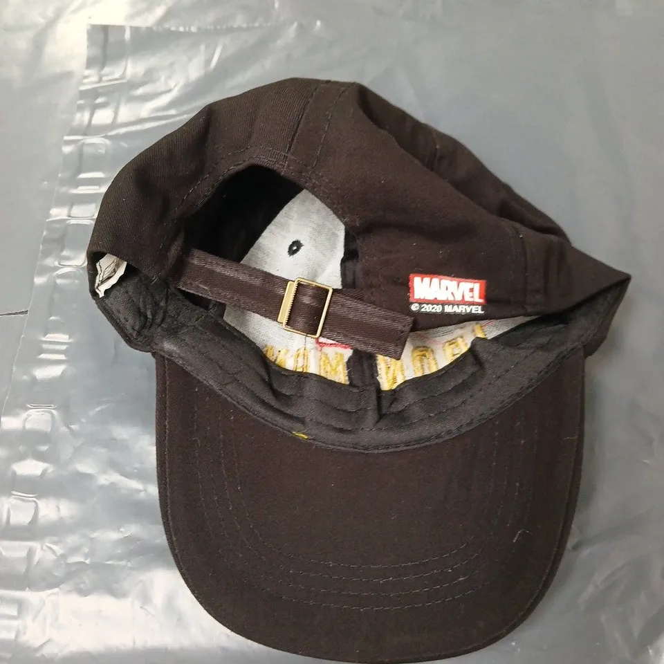 MARVEL IRON MAN BLACK BASEBALL CAP – ADJUSTABLE STRAP