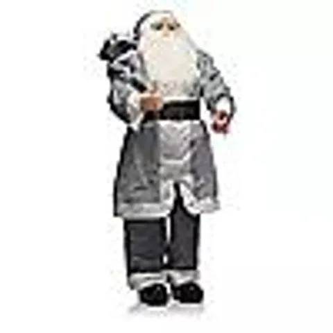 FESTIVE 4FT PRE LIT STANDING SANTA