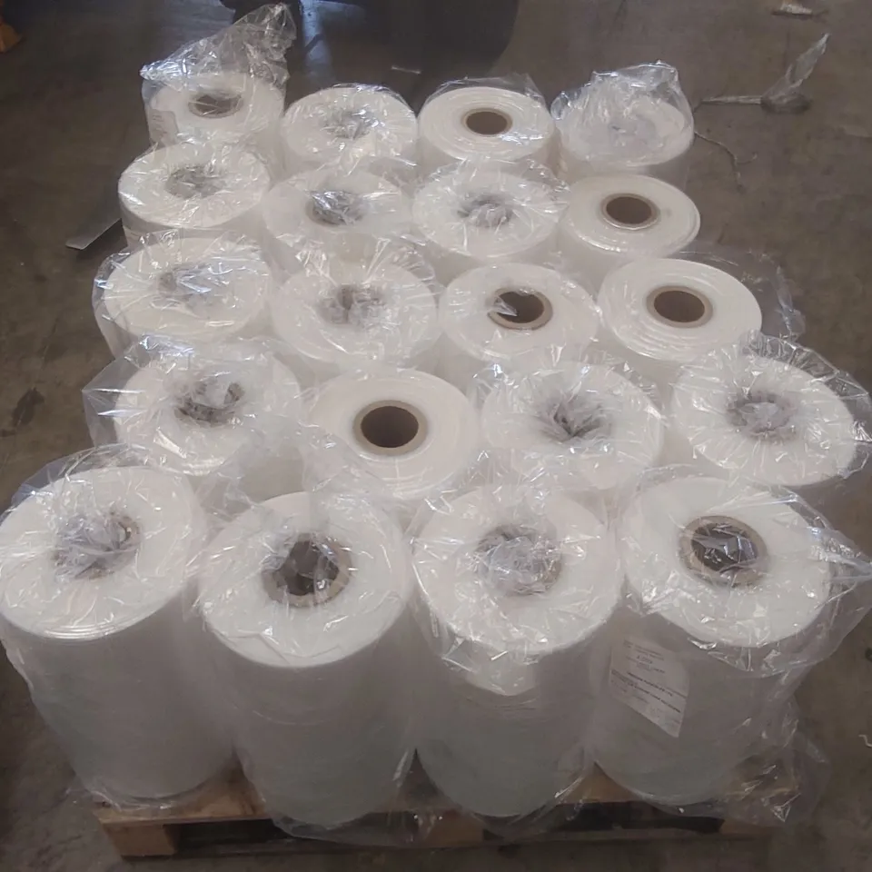 PALLET CONTAINING APPROXIMATELY 20x ROLLS OF NATURAL SW SHRINK COEX MICROPER WRAP - APPROXIMATELY 2,400 LINEAR METRES PER ROLL