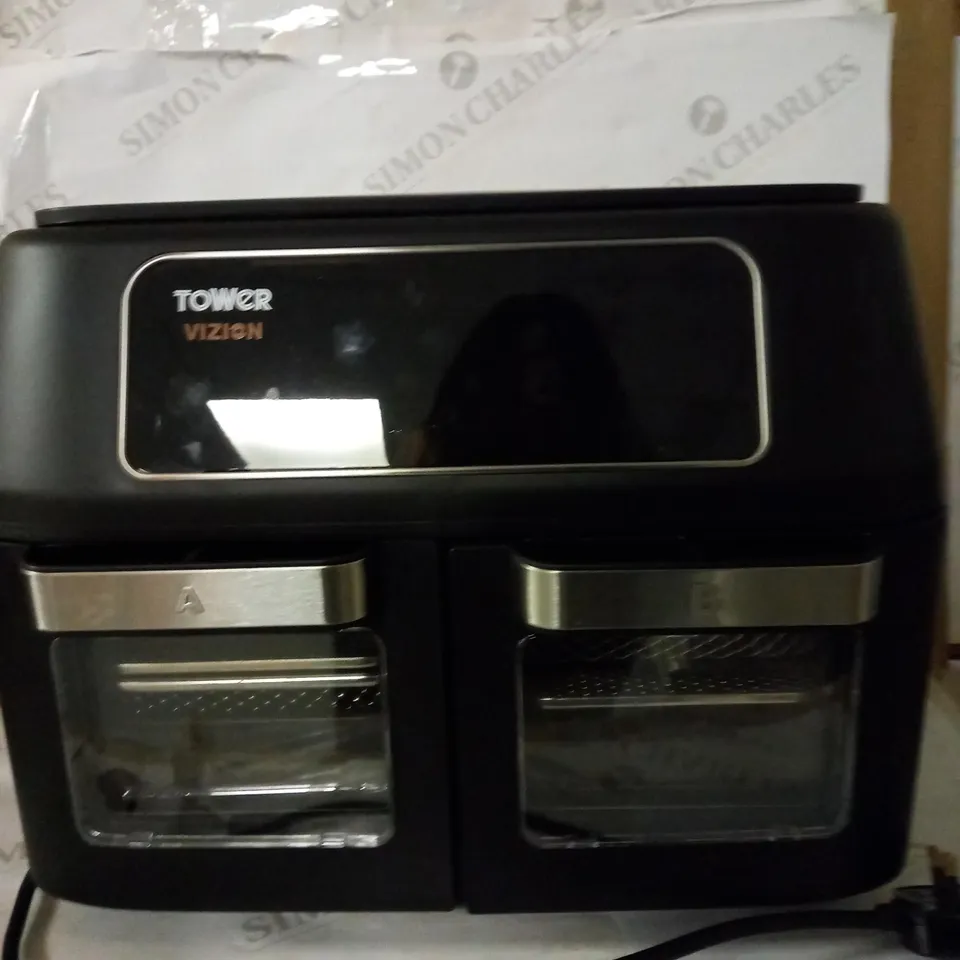 TOWER T17102, VORTX VIZION DUAL COMPARTMENT 11L AIR FRYER OVEN