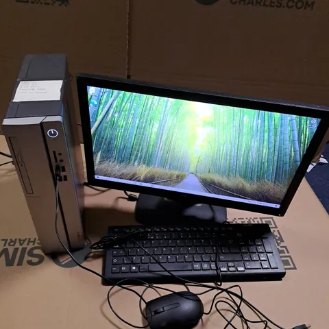 LENOVO 90G9 PC WITH ACER KEYBOARD AND HP P201 MONITOR