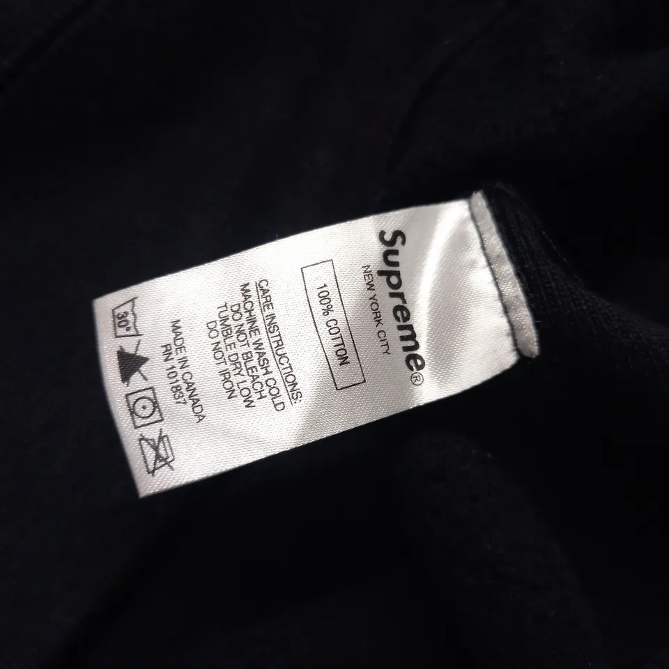 SUPREME BLACK CREW JUMPER - XL