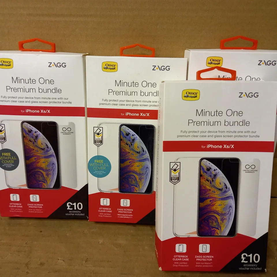 LOT OF 4 MINUTE ONE PREMIUM BUNDLES FOR IPHONE XS/X