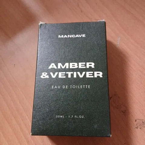 BOXED MANCAVE AMBER AND VETIVER EAU DE TOILETTE 50ML
