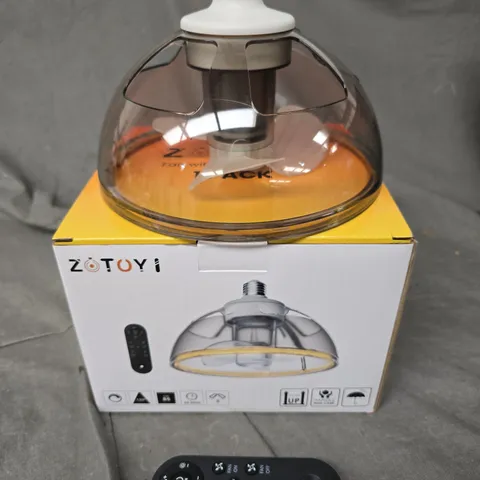 BOXED ZOTOY REMOTE CONTROL FAN LIGHT