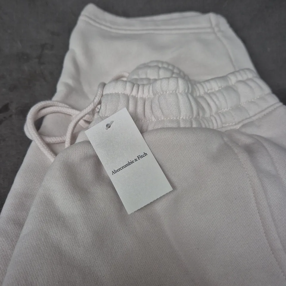 ABERCROMBIE & FITCH WOMEN'S JOGGERS – WHITE – UK XS 