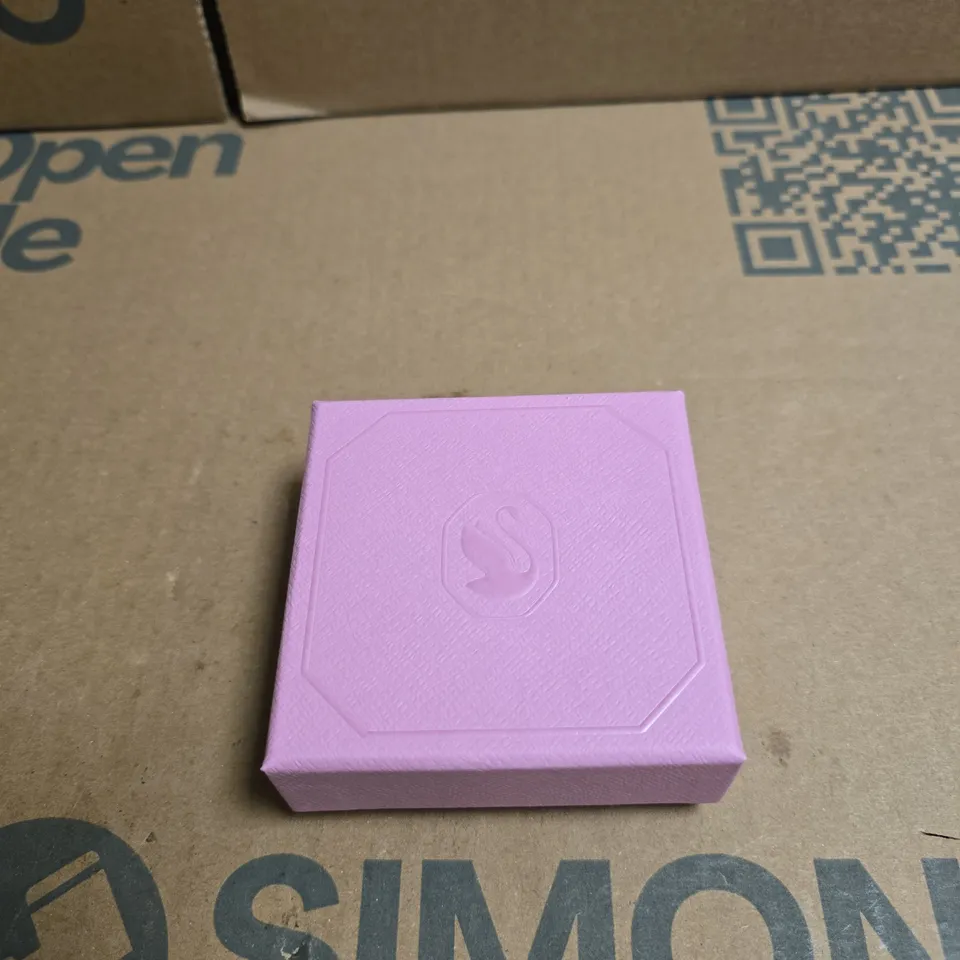 SWAROVSKI PENDANT NECKLACE WITH CLEAR CRYSTAL – 7MM CZ, PINK PRESENTATION BOX