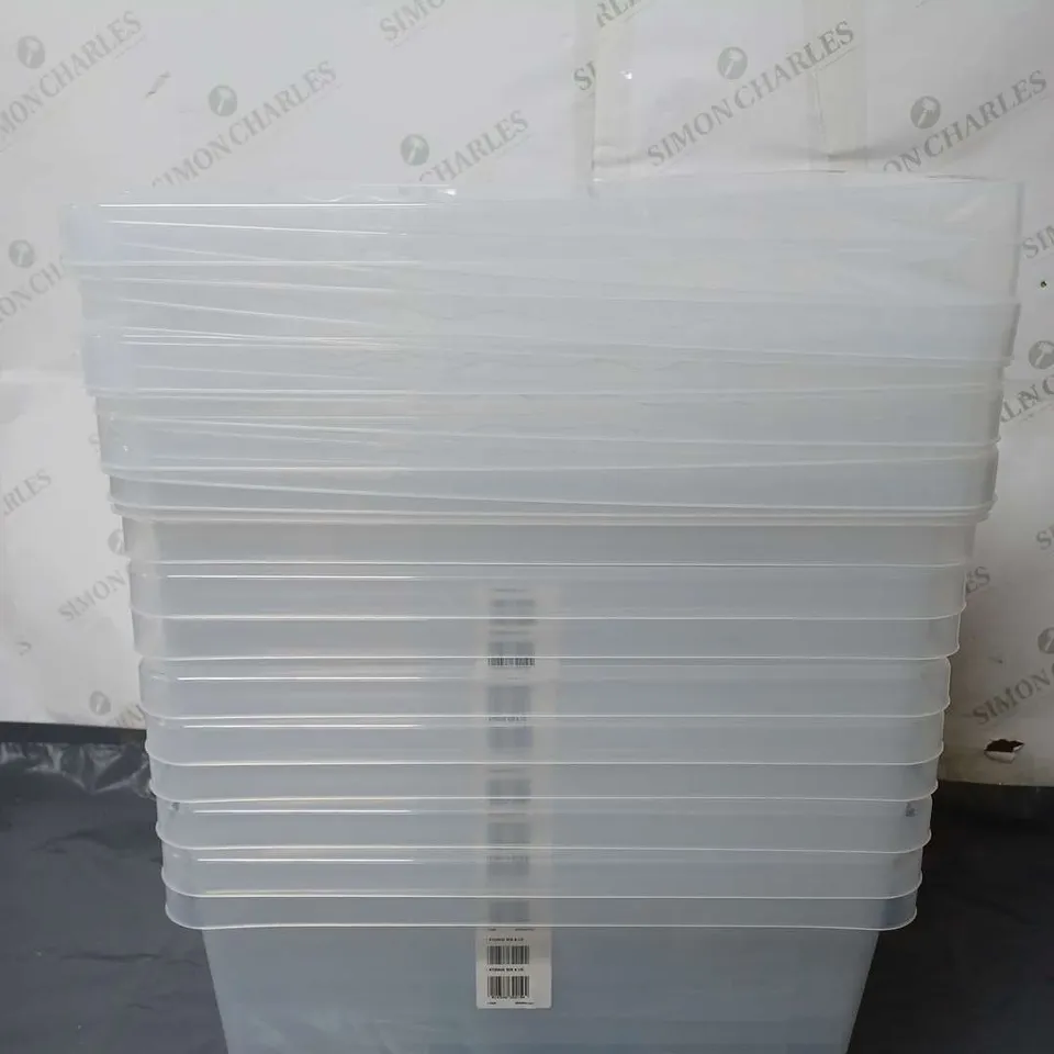 10 CLEAR STORAGE TUBS