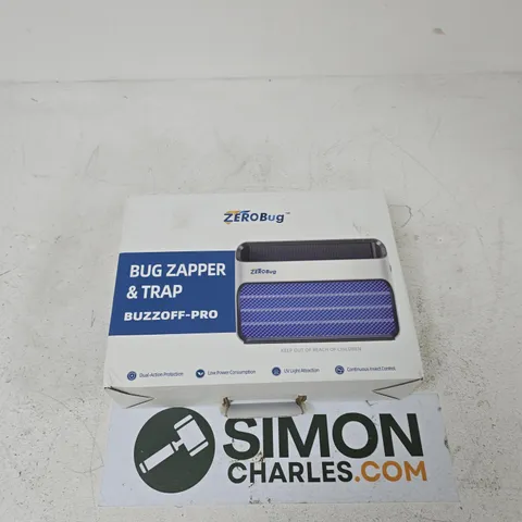 ZEROBUG BUG ZAPPER & TRAP – BUZZOFF-PRO (BOXED)
