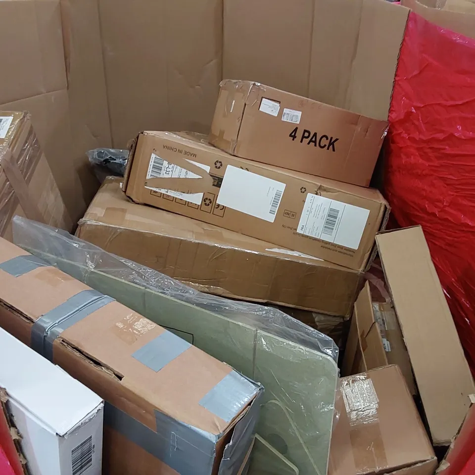 PALLET OF ASSORTED CONSUMER PRODUCTS TO INCLUDE; OCEAN LOONG FAN, SHOE RACK, PORTABLE BATH TUB, PLANT STAND ECT