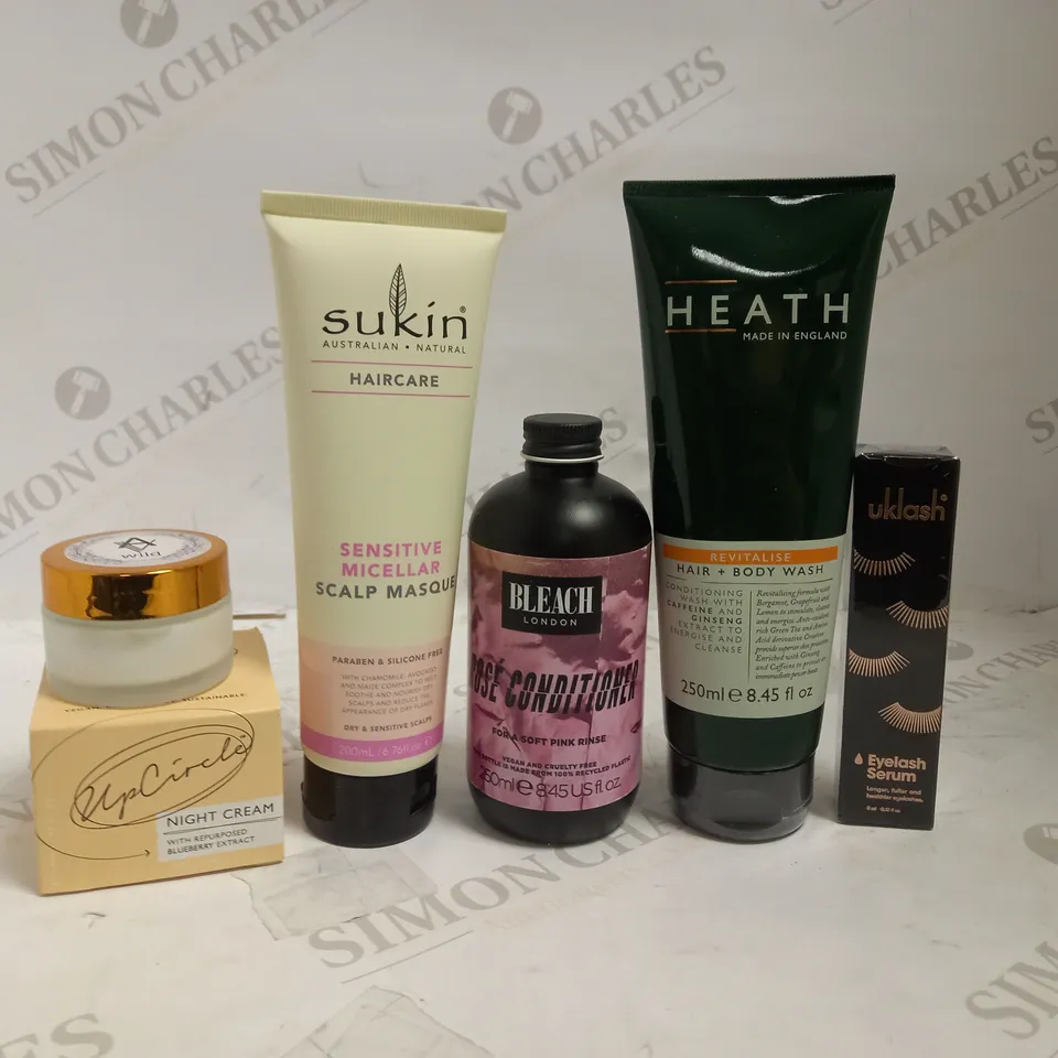 LOT OF APPROXIMATELY 20 ASSORTED HEALTH & BEAUTY ITEMS, TO INCLUDE LASH SERUM, SUKIN, ROSE CONDITIONER, ETC
