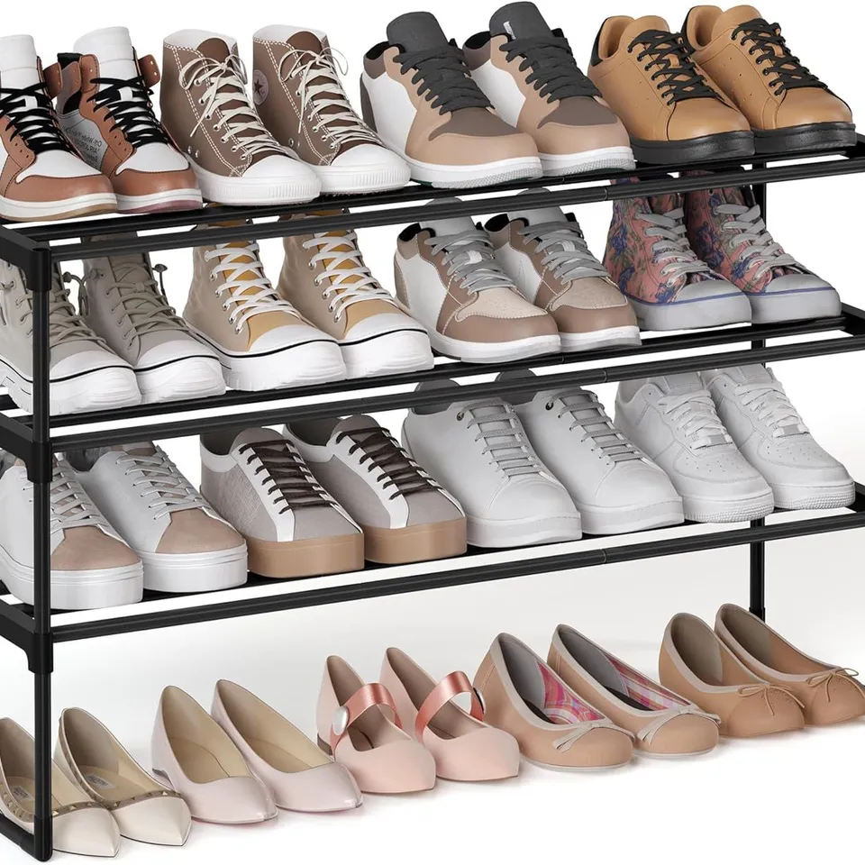 BOXED SONGMICS 3-TIER SHOE RACK, SHOE STORAGE ORGANISER