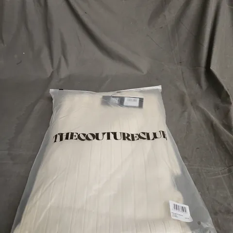 THE COUTURE CLUB RIBBED KNITTED TROUSERS – UK14 – BUTTERMILK