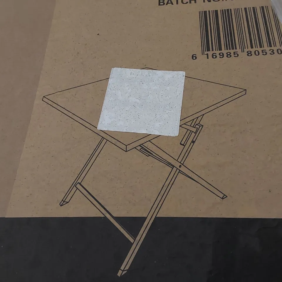 PALLET TO CONTAIN APPROX 14 X BEST VILLA 60cm X 50cm FOLDING METAL COFFEE TABLES 