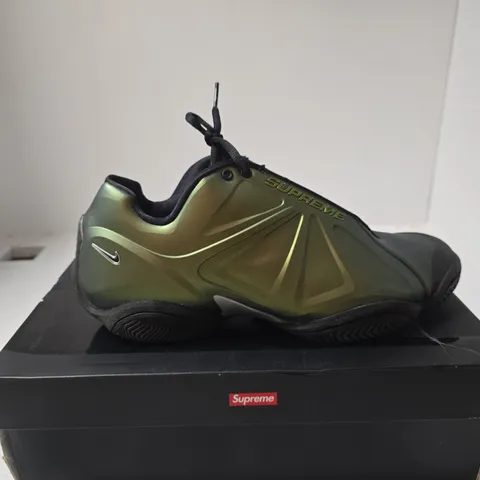 NIKE AIR ZOOM COURTPOSITE METALLIC GOLD/BLACK UK 10 BOXED