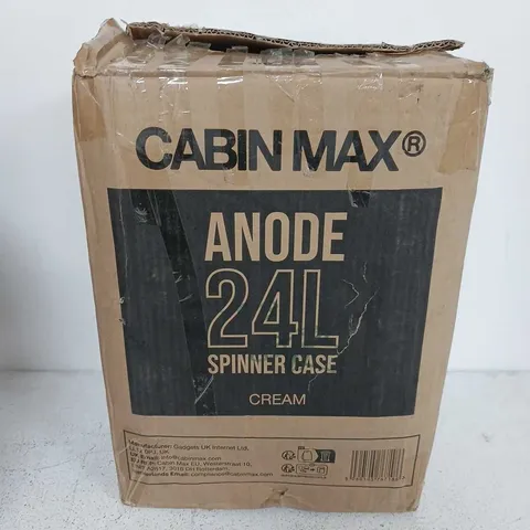 CABIN MAX ANODE 24L SPINNER CASE – CREAM TRAVEL LUGGAGE (BOXED)