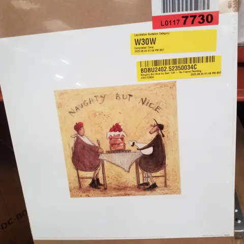 NAUGHTY BUT NICE BY SAM TOFT - NO FRAME PAINTING