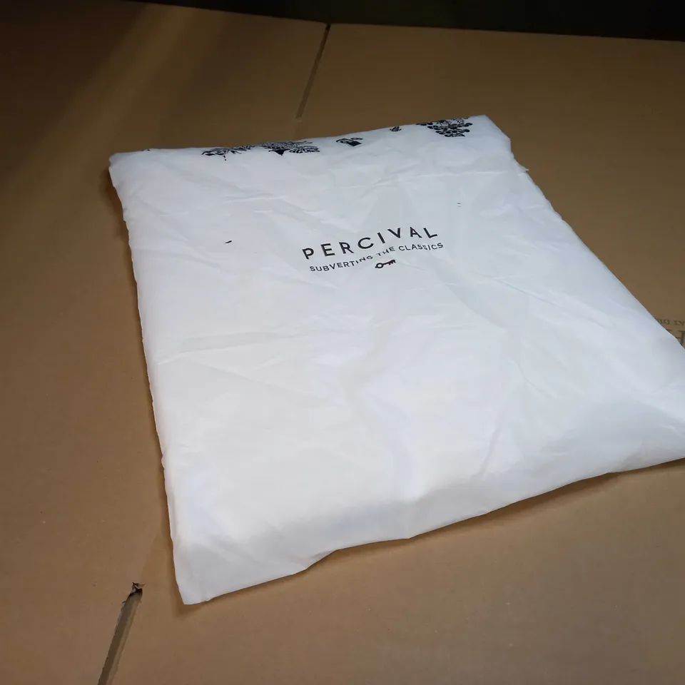 PACKAGED PERCIVAL WHITE CLAMPED DELOREAN T-SHIRT - XL