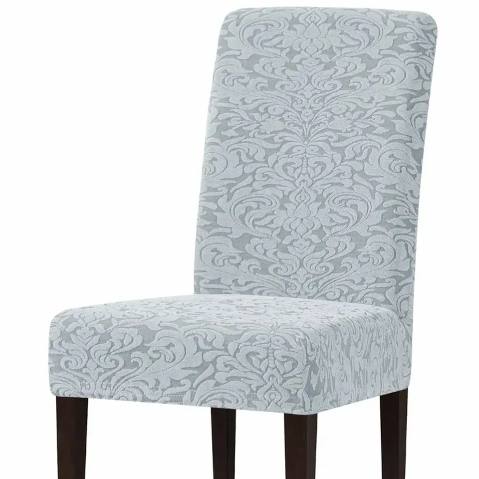 DAMASK PRINTED SOFT STRETCHY BOX CUSHION DINING 