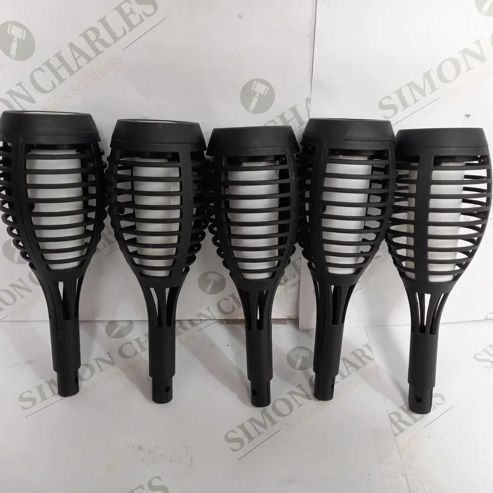 PARTY FLAMING TORCH BLACK, 5-PACK RRP £19.99