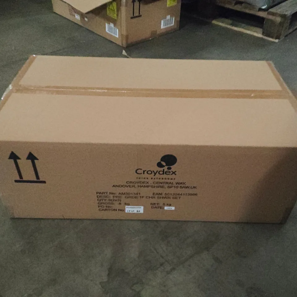 LOT OF 6 BOXED AS NEW CROYDEX PRECISION PLUS SHOWER SET WITH PRESSURE BOOST