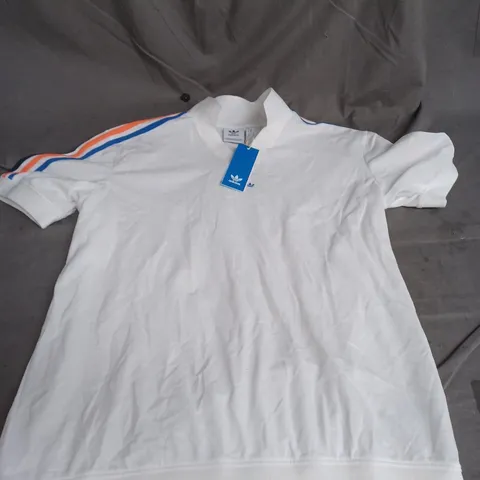ADIDAS WHITE LOGO TEE SIZE M