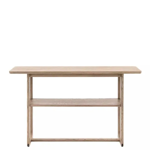 GALLERY DIRECT  CRAFT CONSOLE TABLE - SMOKED OAK 