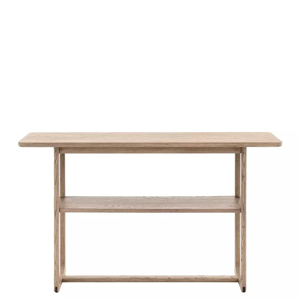 GALLERY DIRECT  CRAFT CONSOLE TABLE - SMOKED OAK 