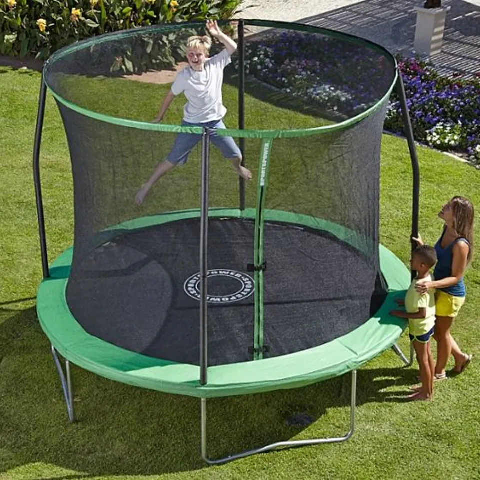 BOXED SPORTSPOWER 8FT TRAMPOLINE