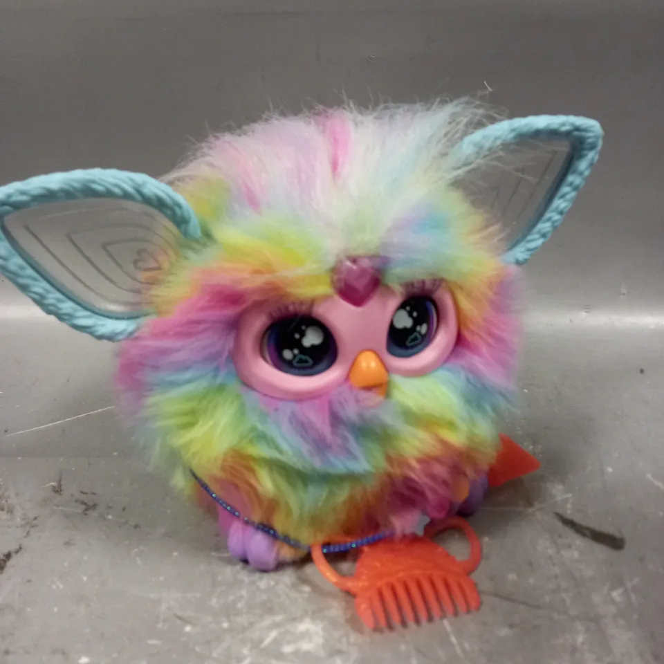 TIE DYE PURPLE FURBY TOY