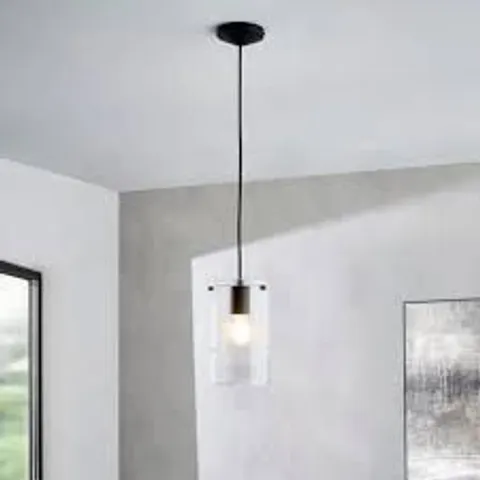 BIXED STERLING RIBBED ADJUSTABLE PENDANT LIGHT