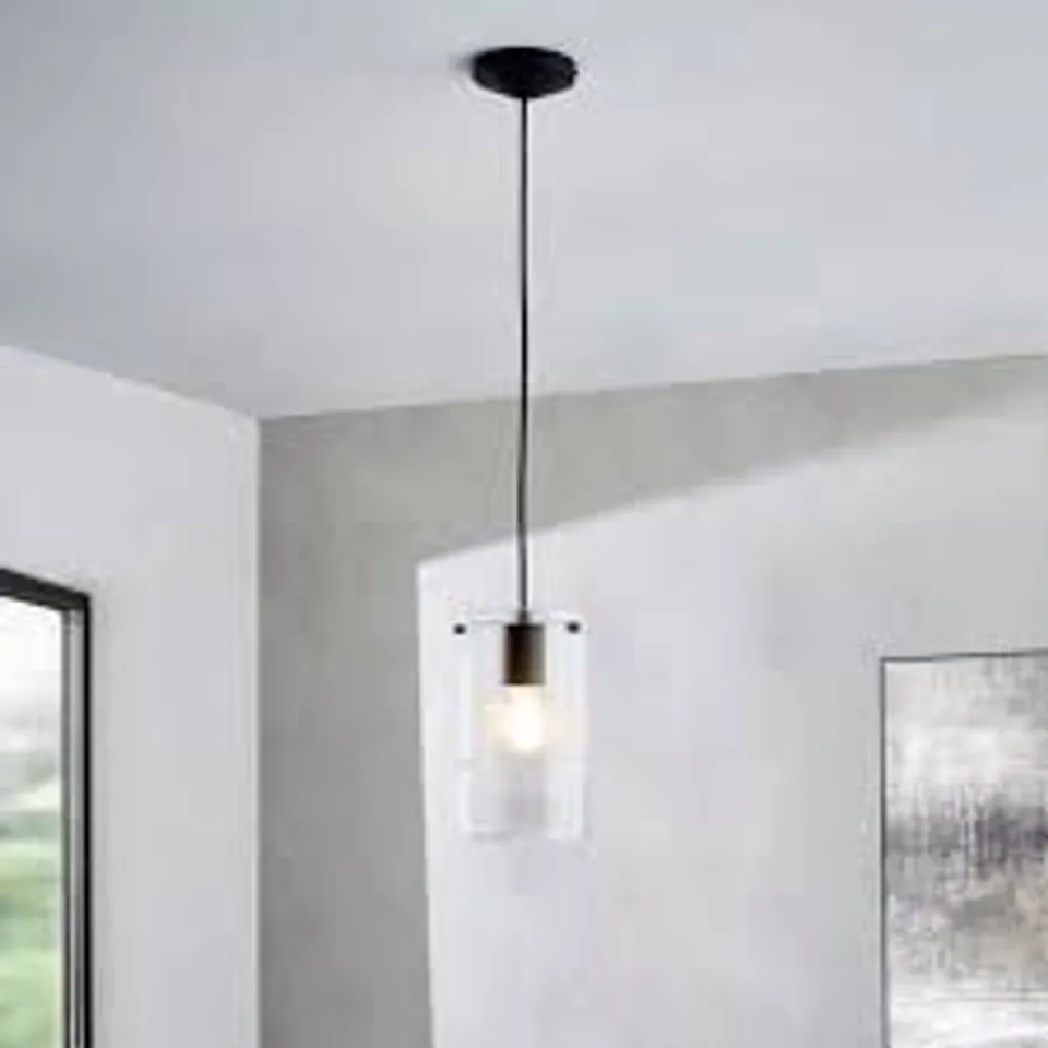 BIXED STERLING RIBBED ADJUSTABLE PENDANT LIGHT