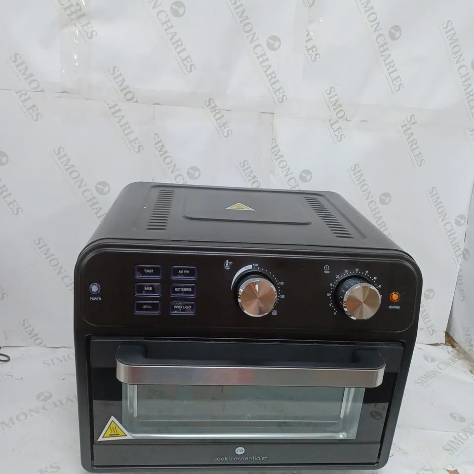 BOXED COOK'S ESSENTIAL 21-LITRE AIRFRYER OVEN IN BLACK