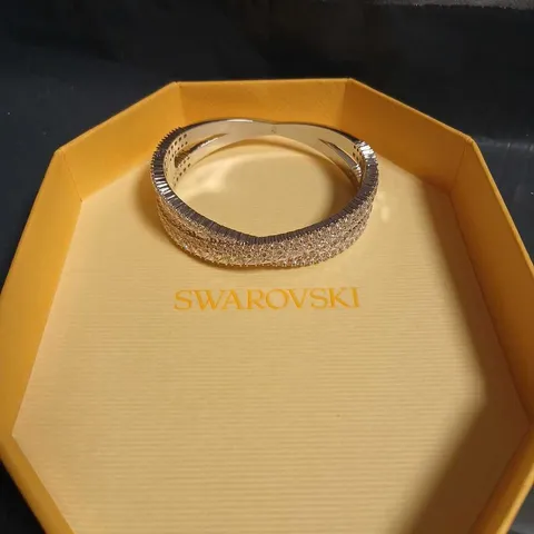 SWAROVSKI CRYSTAL BRACELET – SILVER-TONE PAVÉ, BOXED