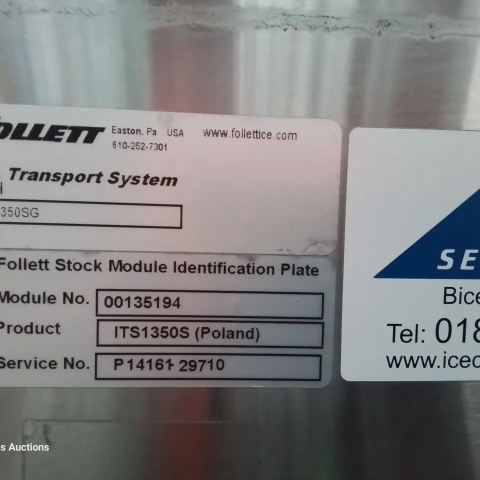 FOLLETT DOUBLE ICE HOPPER Model LITS1350SG