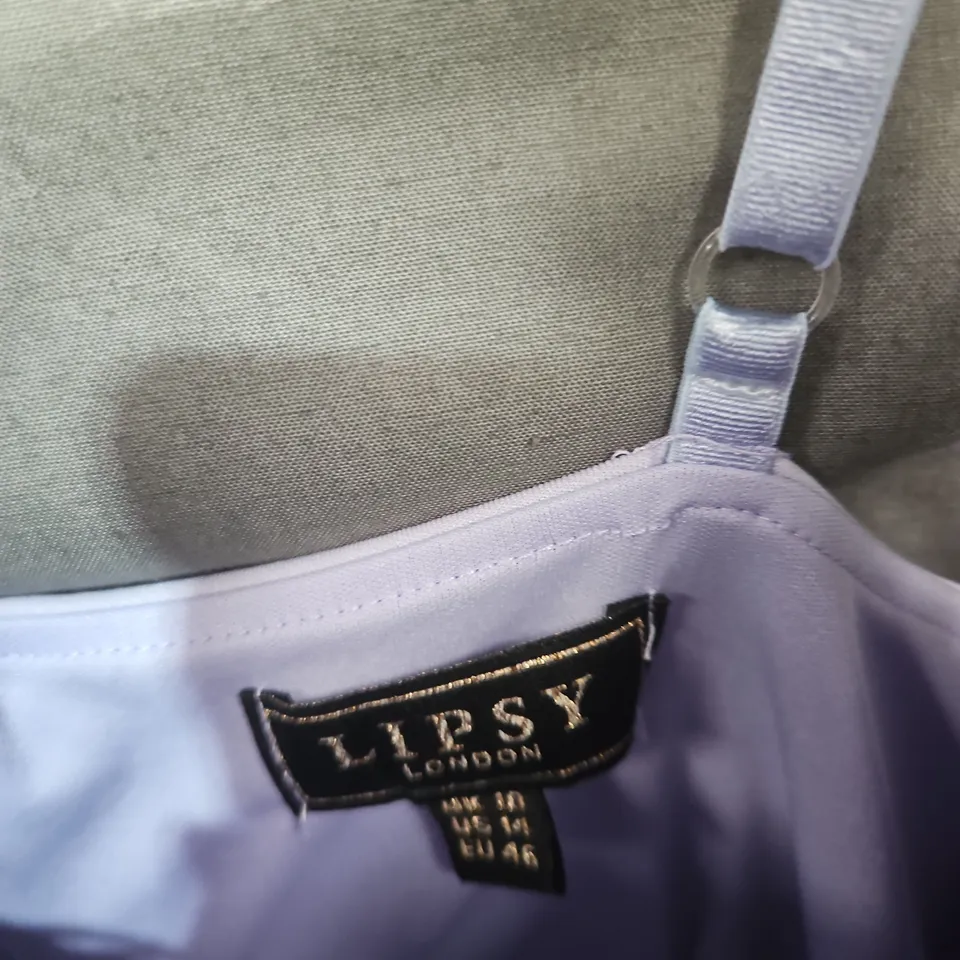 LIPSY LONDON LAVENDER LACE DRESS, UK 10 (EU 40)