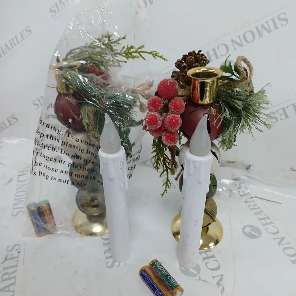 SET OF 2 LEC CANDLE HOLDER