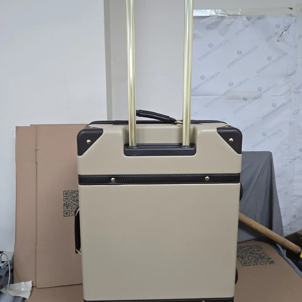 ROCK LUGGAGE VINTAGE GOLD SUITCASE 