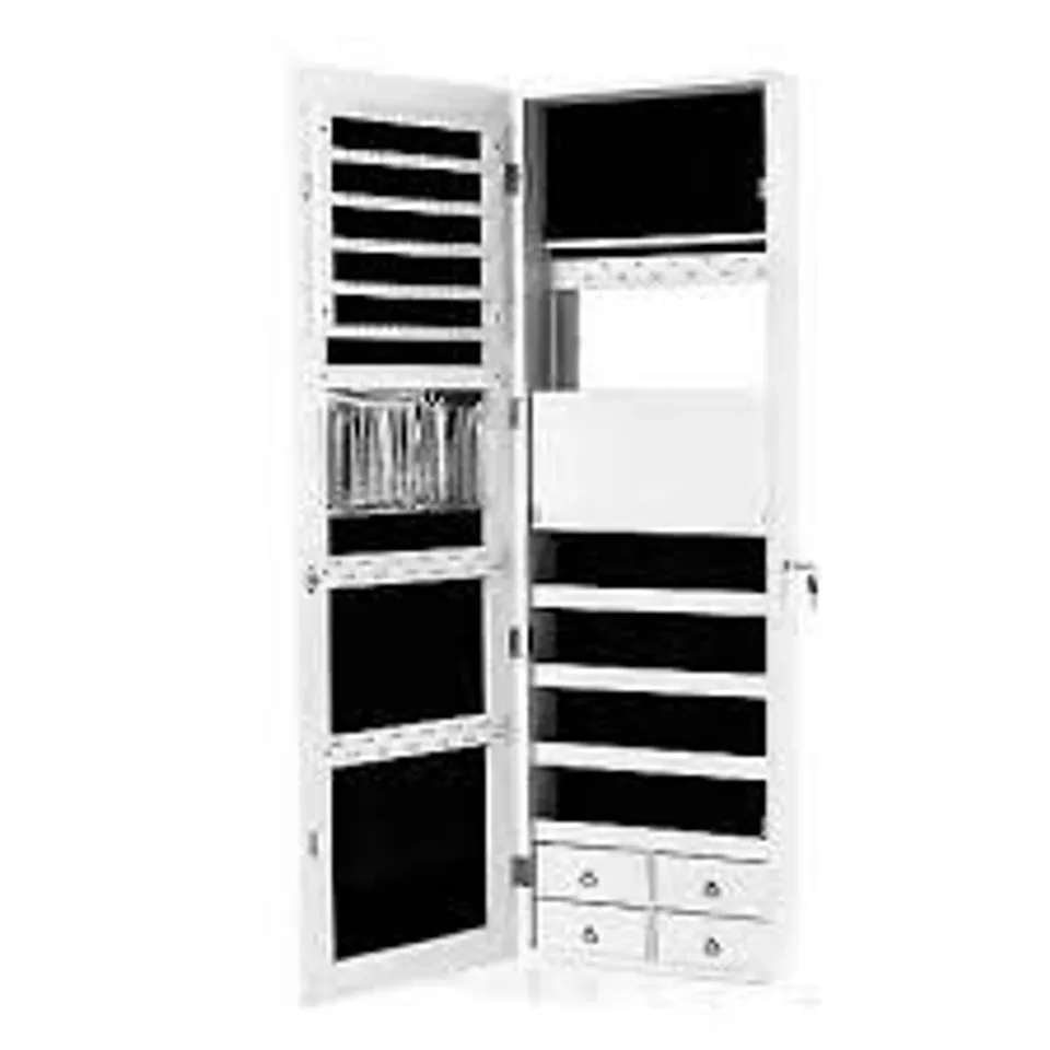 BOXED MULTIPURPOSE STORAGE CABINET WITH 4 DRAWERS - WHITE