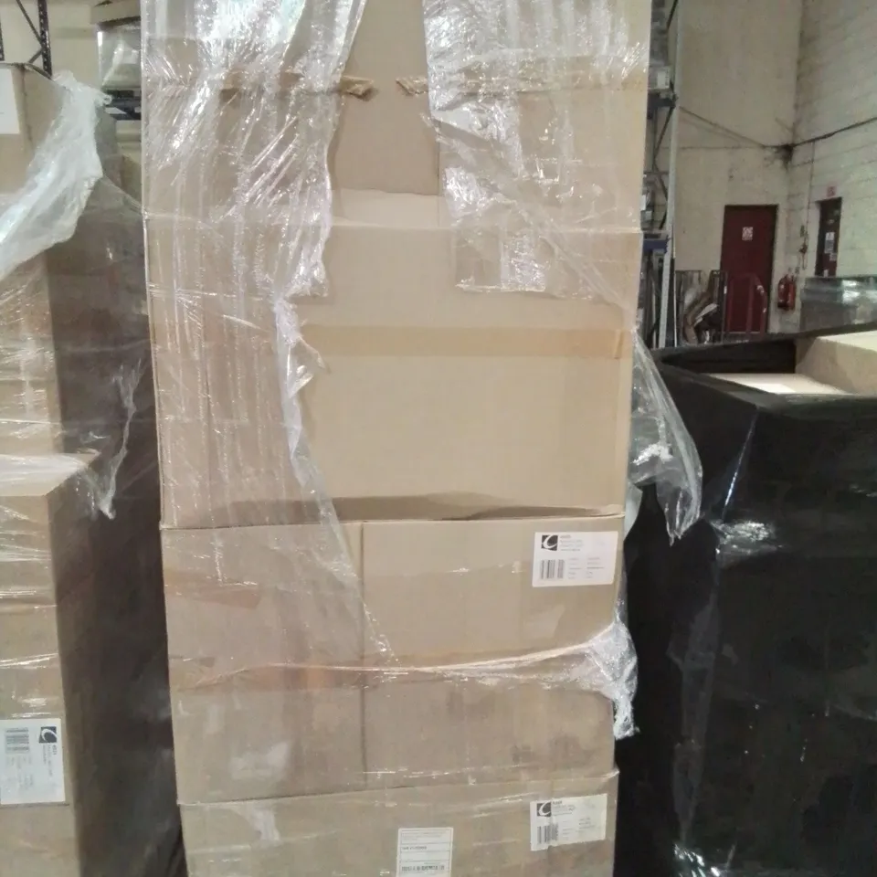 PALLET OF APPROXIMATELY 8 BOXED AMARO WALL HUNG VANITY UNITS WHITE GLOSS