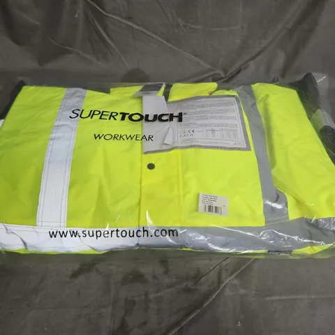 SUPERTOUCH HIVIS 2 TONE PARKA IN YELLOW/NAVY SIZE 4XL