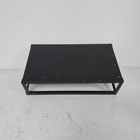 BLACK POWDER-COATED METAL SHELF
