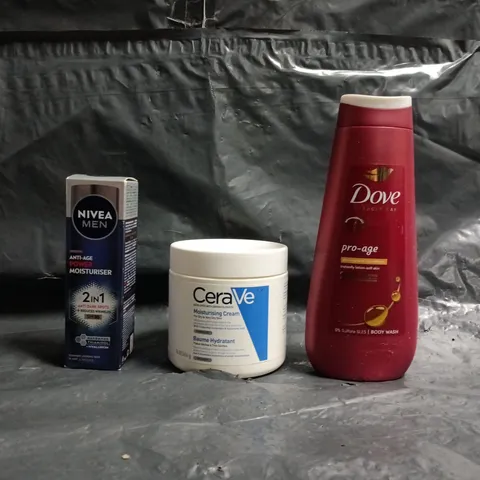 APPROXIMATELY 15 ASSORTED COSMETIC ITEMS TO INCLUDE DOVE, NIVEA, CERAVE, ETC - COLLECTION ONLY